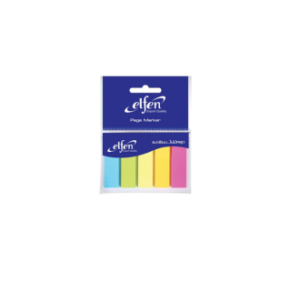 Elfen กระดาษโน๊ต กระดาษโน๊ตอินเด็กซ์ 5 สี 25 แผ่น/สี จำนวน 1 ชุด