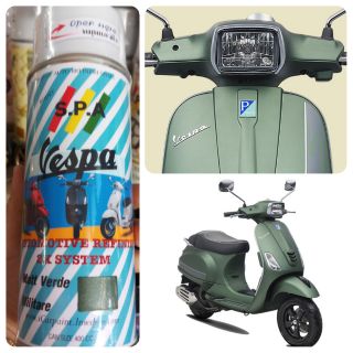 สีสเปรย์ S.P.A Vespa Matt Verde Militare เขียวด้าน