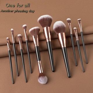 แปรงแต่งหน้า H20 brush set เซต10ชิ้น  แปรงปัดแก้ม แปรงไฮไลท์ แปลงแต่งหน้า Make up brush fancy (2สี)