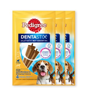 เพดดิกรี เดนต้าสติ๊ก สำหรับสุนัขพันธุ์ใหญ่ 98 กรัม (3 ชิ้น) Pedigree Denta Stick Large Breeds 98 g. (3 pcs.)