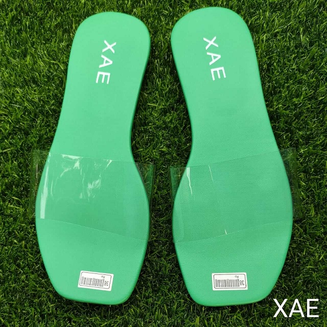 HIJAU รองเท้าแตะผู้หญิงรุ่นล่าสุด xae adena mica สีเขียว