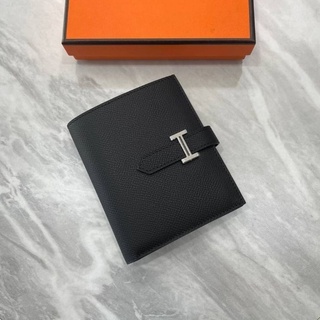 Hermes​ bearn wallet epsom leather VIP black