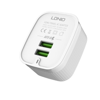 LDNIO อะแดปเตอร์ 2 Port พร้อมสายชาร์จ รุ่น A201