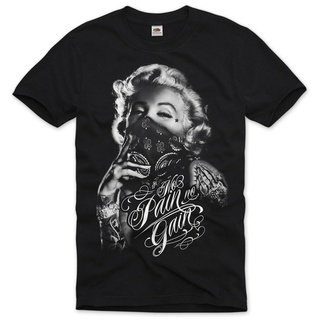 เสื้อยืดลำลองเสื้อยืด ลาย Gangster Marilyn Monroe Bandana สุดเซ็กซี่ ใหม่ เสื้อยืด คอกลม แขนสั้น ผ้าฝ้าย แฟชั่นฤดูร้อน ส