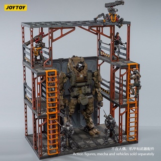 ((JOYTOY) โมเดลฟิกเกอร์ แหล่งมืด 1/18 1/25 Scene Series Mecha Repair Area ของเล่นสําหรับเด็ก