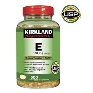 ‼️Kirkland VitaminE 500เม็ด วิตามินE ‼️ของแท้100% Exp01/26