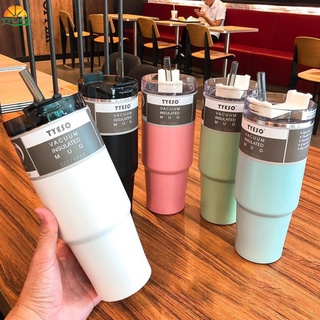 【TTLIFE】Stainless steel beer cup thermos cup straw cup outdoor car cup 590ml