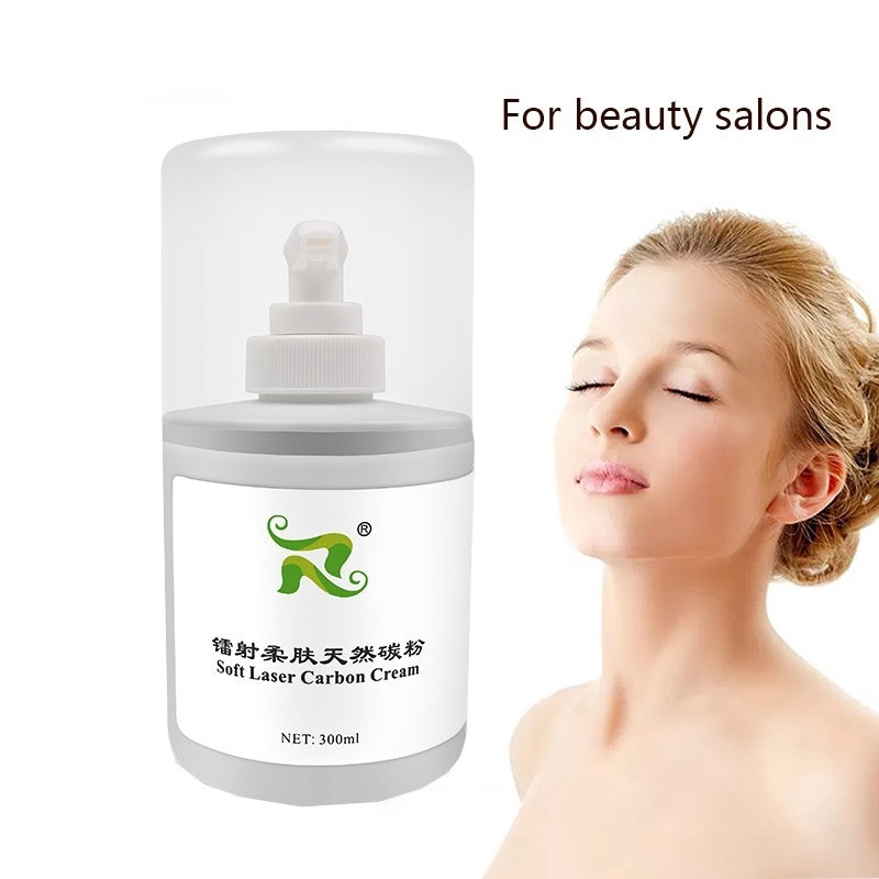 300ml Soft Laser Carbon Cream Gel สําหรับ Nd Yag เลเซอร์ฟื้นฟูผิวไวท์เทนนิ่งเครื่องความงาม