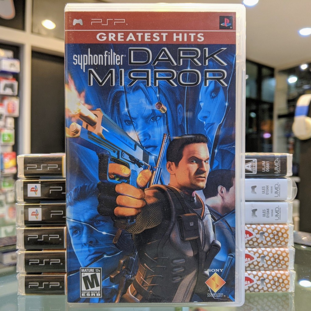 (ภาษาอังกฤษ) มือ2 Syphon Filter Dark Mirror Greatest Hits แผ่นเกม PSP แผ่นPSP UMD PSPเกม แผ่น PSP มื