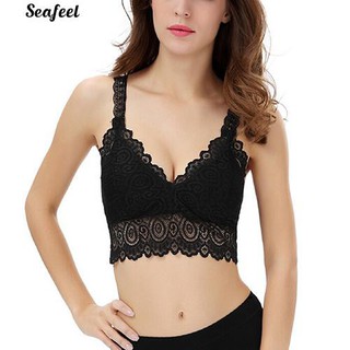 Fashion Sexy Lady Women Lace V Neck Padded Bra