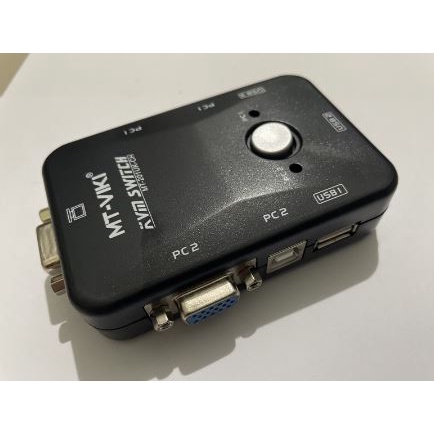 ส่งจากไทย USB KVM Switch VGA SVGA Port USB 2.0 พร้อมส่ง 2ports 4ports KVM USB Switch Switch Box Adap