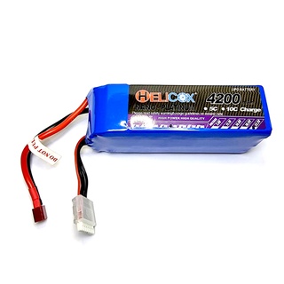 (ส่งจากไทย) [แบตเตอรี่] แบตเตอรี่ลิโพ Helicox 4200mah 22.2v 6เซล 40C