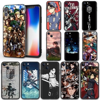 เคสซิลิโคนนิ่ม ลายอนิเมะ Levi Ackerman TP7 สําหรับ iPhone 6 6S 6Plus 6sPlus 7 8 SE 2020 7Plus 8Plus