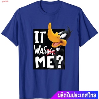 เสื้อยืดผู้ชายและผู้หญิง Looney Tunes Daffy Duck It Was Me T-Shirt Mens Womens T-shirts