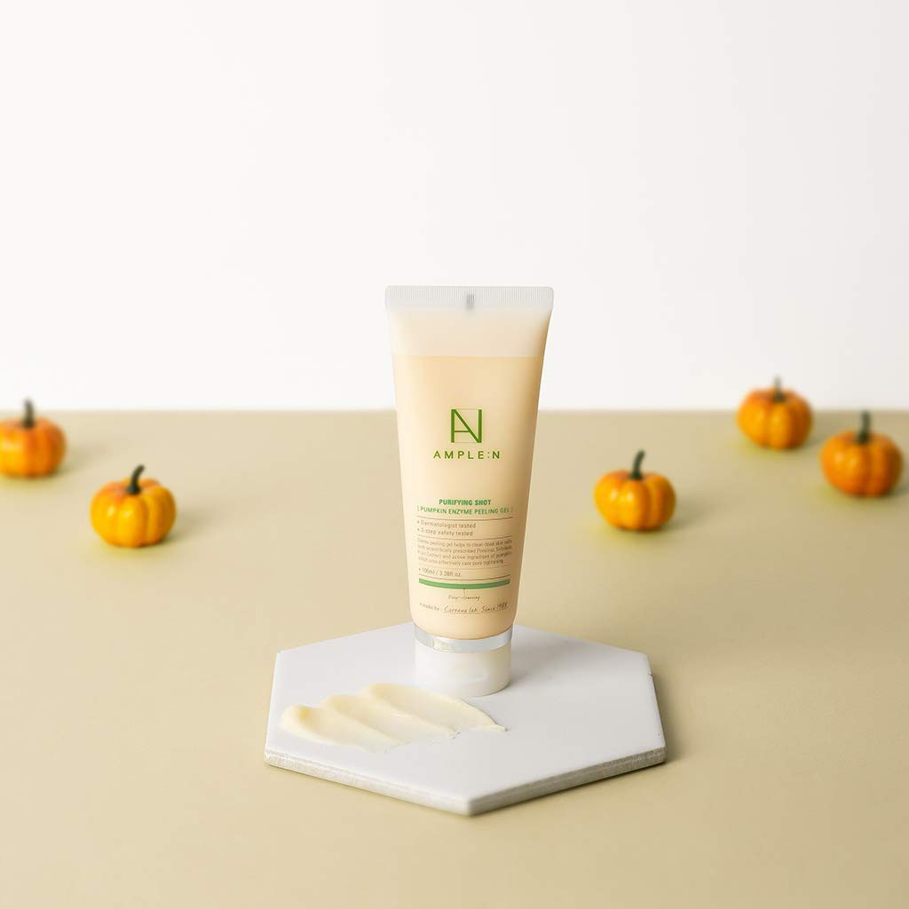 ผลการค้นหารูปภาพสำหรับ Coreana Ample :N Purifying Shot Pumpkin Enzyme Peeling Gel 100 ml.