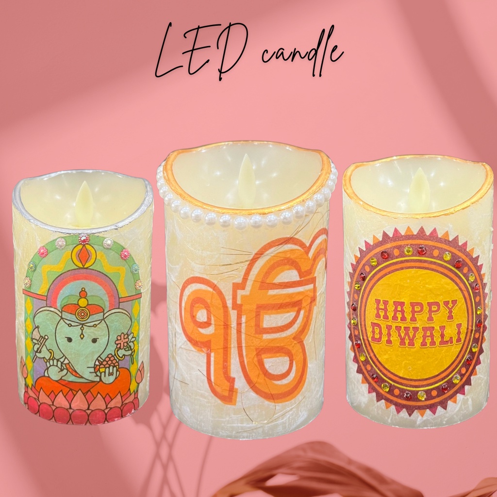 Diwali LED candles / Diwali gifts - เทศกาล ดีปาวลี