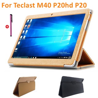 เคสหนัง Pu แบบพลิกตั้งได้สําหรับ Teclast M40 P20Hd P20Hd 10 . 1 "