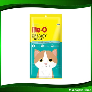 ขนมแมวครีมมี่ทรีต รสโบนิโตะ 15 กรัม (4ซอง) มีโอ Me-O Creamy Treat Bonito ขนมแมว ขนมสำหรับแมว อาหารแมว อาหารสำหรับแมว