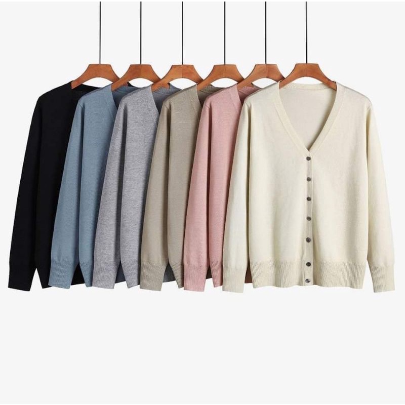 [ A56 ] WARA  เสื้อคลุมไหมพรม คาร์ดิแกนผู้หญิง | Cardigan