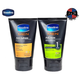 Vaseline Men Anti-Acne Anti Dullness Facial Wash 100 G วาสลีนเมน แอนตี้ แอ็คเน่ เฟซโฟม 100 กรัมโฟมล้างหน้าผสมสครับ 100 ก