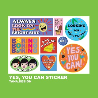 Yes, you can sticker