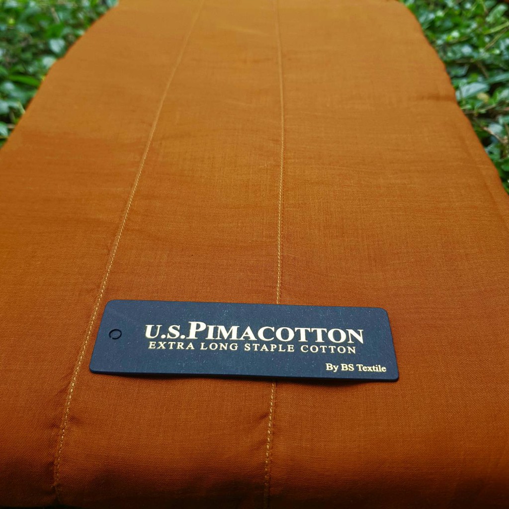 จีวร 9ขันธ์ ผ้าป่าน USA. สีแก่นบวร (us. pima cotton)