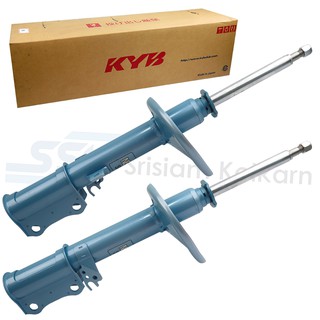 KYB โช๊คอัพหลัง ( 26569086&amp;26569093 ) TOYOTA CAMRY 2004 แก๊สนอก สีฟ้า ขวา-ซ้าย(คู่)