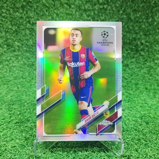 ขาย การ์ด Topps Chrome Uefa Champions League UCL 2020-21 Sergino Dest Refractor Barcelona การ์ดฟุตบอล การ์ดนักฟุตบอล