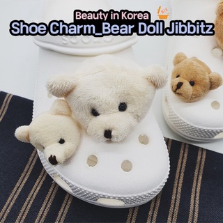 CROCS [Charming Deco] ตุ๊กตาหมีน่ารัก สําหรับตกแต่งรองเท้าผ้าใบ Diy (4 แบบ)