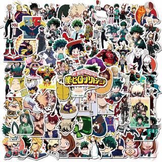 100Pcs/Set ❉ My Hero Academia Series C สติ๊กเกอร์ ❉ Midoriya Izuku Bakugou Katsuki Todoroki Shoto Anime Cartoon DIY Fashion Mixed Doodle Decals สติ๊กเกอร์