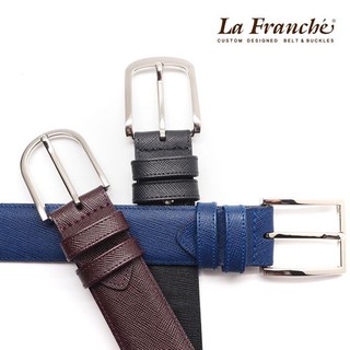 La Franche - Working Belt, เซ็ทเข็มขัดหนังวัวแท้ SMART SAFFIANO