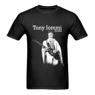 เสื้อยืด พิมพ์ลาย Tony Iommi Sabbath สีดํา