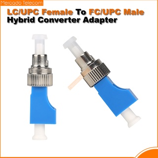 2pcs LC UPC Female To FC UPC Male Hybrid Converter Adapter Fiber Optical Power Meter Coupler Adapter