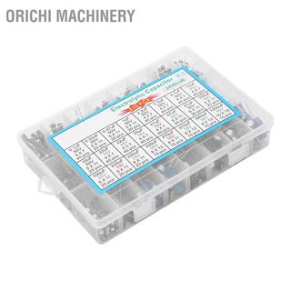 Orichi Machinery ชุดตัวเก็บประจุอลูมิเนียมไฟฟ้า 24 ค่า 0.1uF‐1000uF สําหรับ Diy 630 ชิ้น