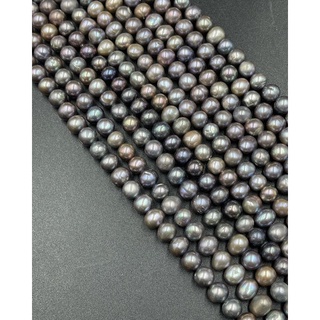 Brownish black pearl 7to8mm ไข่มุกดำน้ำตาล