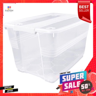 กล่องเก็บของ มีล้อ STACKO 7612 55 ลิตรSTORAGE BOX WITH WHEELS STACKO 7612 55L