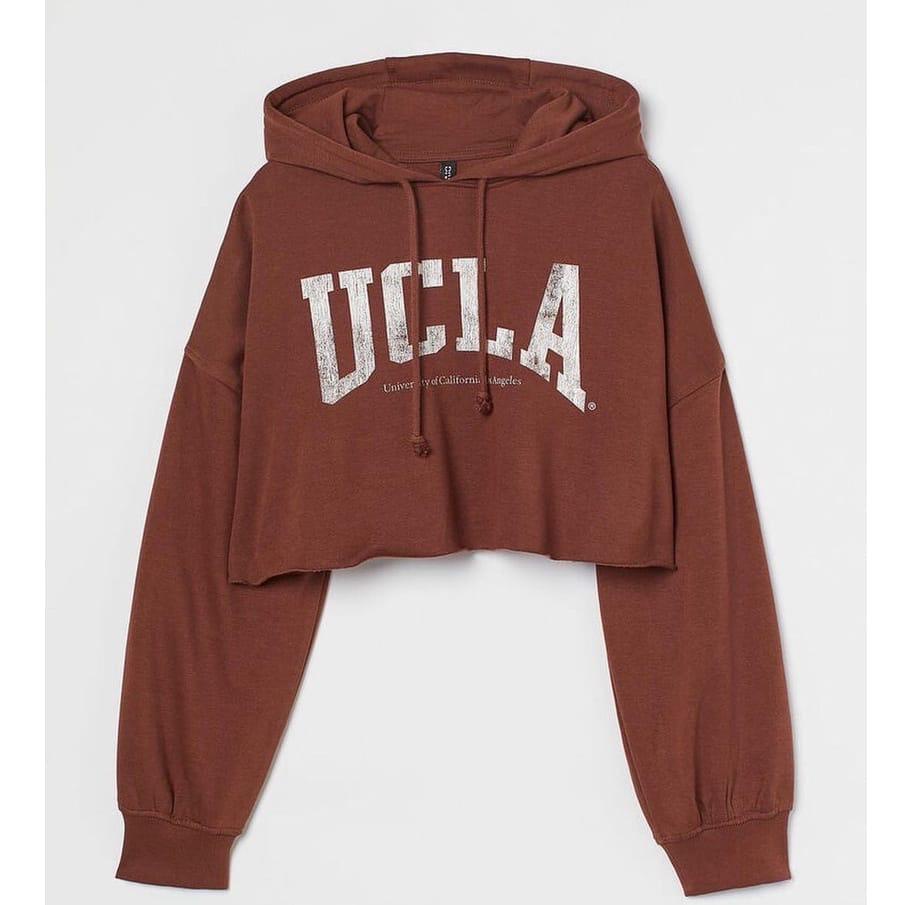 เสื้อสเวตเตอร์มีฮู้ด Ucla Crope