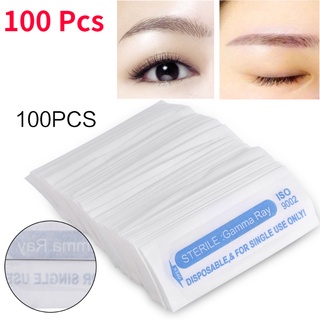 [ลดล้างสต๊อก]เครื่องมือเข็มสักคิ้วถาวร 3 แบบ 100 ชิ้น / ชุด