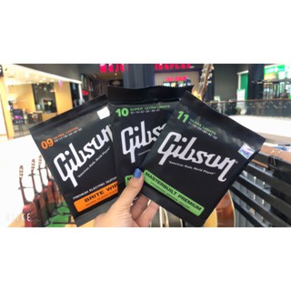 สายกีต้าร์โปร่งและไฟฟ้า gibson จำนวน 1ชุด มี 6 เส้น(เลือกเบอร์ในแชทได้เลยค่ะ)