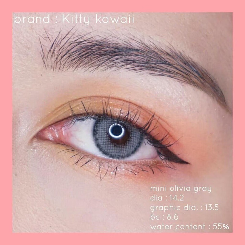 Kitty Kawaii Mini Olivia Gray,บิ๊กอายส์,คอนแทคเลนส์