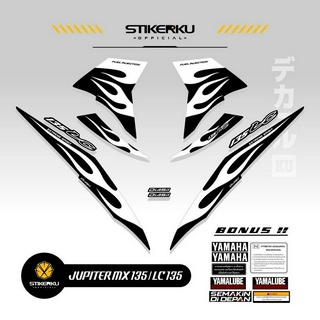 สติกเกอร์ EXCITER 135 tribal Edition1 PART 2 MX 135 NEW JUPITER MX135 NEW EXCITER 135 LC 135 RC STRIPING STICKER STOCK DECAL STICKER Variation 2010-2015 MX135