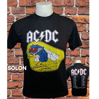 เสื้อวง AC DC วงร็อค ไม่มีตะเข็บข้าง คอฟิต ป้ายUS เสื้อวินเทจ เสื้อทัวร์ วงร็อคต่างประเทศ