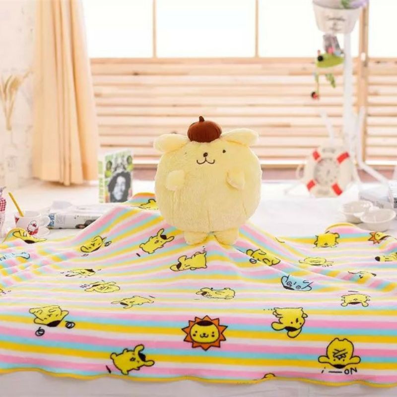 หมอนผ้าห่ม pom pom purin