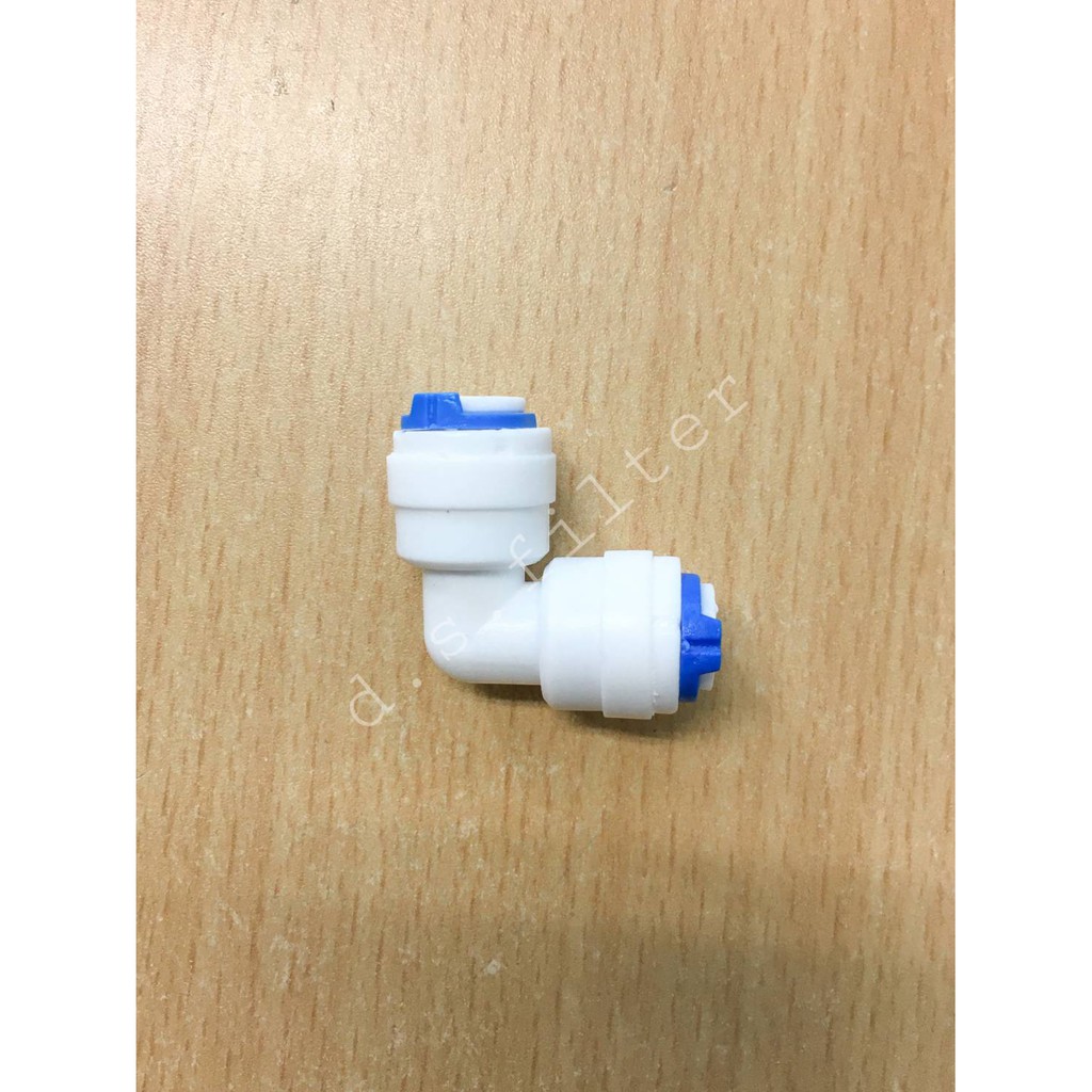 ข้องอ 0404 (1/4OD x 1/4OD) Plastic สวมเร็ว Speed Fit