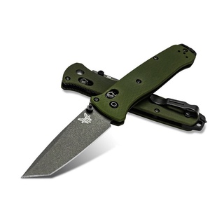 มีดพับ Benchmade Bailout CPM-M4 Tanto Plain Blade, Woodland Green Aluminum Handles (537GY-1)