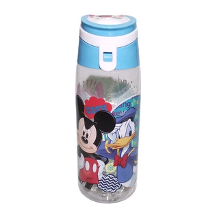 ขวดน้ำ ขวดพลาสติก กระบอกน้ำ มิกกี้เมาส์สีฟ้า Mickey Mouse Sky Disney  ลายการ์ตูนดิสนีย์ มีหูหิ้ว