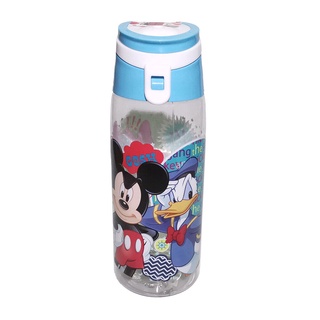 ขวดน้ำ ขวดพลาสติก กระบอกน้ำ มิกกี้เมาส์สีฟ้า Mickey Mouse Sky Disney  ลายการ์ตูนดิสนีย์ มีหูหิ้ว