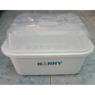 กล่องคว่ำขวดนมฝาปิด กันฝุ่น กันแมลง NANNY