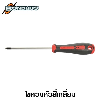 BONDHUS ไขควงหัวสี่เหลี่ยม 100 x 99 mm. ROB#1 รุ่น 13200 PowerGrip (Series 3000 PowerGrip ROB Square Screwdriver)