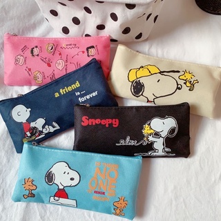 กระเป๋าดินสอแคนวาสพิมพ์ลาย Snoopy น่ารัก